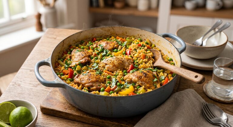 ARROZ DE UMA PANELA SÓ COM FRANGO E LEGUMES